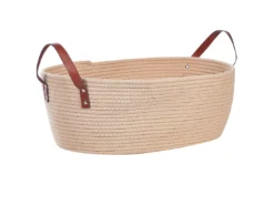 Lot De 2 Paniers En Coton Beige GISSAR -Meilleur Meubles Magasin accessoire de rangement 13320771