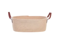 Lot De 2 Paniers En Coton Beige GISSAR -Meilleur Meubles Magasin accessoire de rangement 13320773