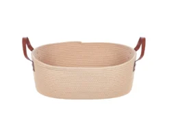 Lot De 2 Paniers En Coton Beige GISSAR -Meilleur Meubles Magasin accessoire de rangement 13320775