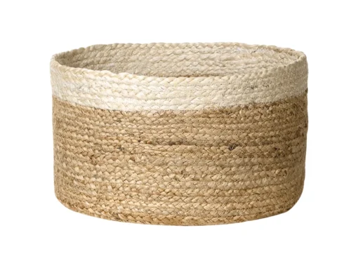 Lot De 3 Paniers En Jute Naturel Et Beige TAJORI -Meilleur Meubles Magasin accessoire de rangement 13386567