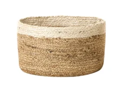 Lot De 3 Paniers En Jute Naturel Et Beige TAJORI -Meilleur Meubles Magasin accessoire de rangement 13386569