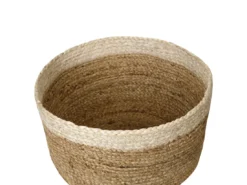 Lot De 3 Paniers En Jute Naturel Et Beige TAJORI -Meilleur Meubles Magasin accessoire de rangement 13386575