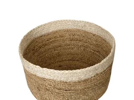 Lot De 3 Paniers En Jute Naturel Et Beige TAJORI -Meilleur Meubles Magasin accessoire de rangement 13386575