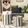 Lot De 2 Paniers En Coton Beige Et Gris KOTKAI -Meilleur Meubles Magasin accessoire de rangement 13386941