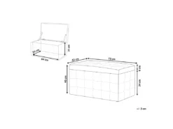 Coffre De Rangement Chesterfield Vert Foncé MICHIGAN -Meilleur Meubles Magasin accessoire de rangement 16278829