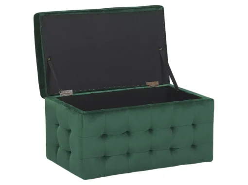 Coffre De Rangement Chesterfield Vert Foncé MICHIGAN -Meilleur Meubles Magasin accessoire de rangement 16278837