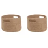 Lot De 2 Paniers En Coton Beige ⌀ 30 Cm CHINIOT -Meilleur Meubles Magasin accessoire de rangement 16426471