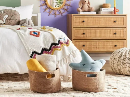 Lot De 2 Paniers En Coton Beige ⌀ 30 Cm CHINIOT -Meilleur Meubles Magasin accessoire de rangement 16426473