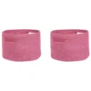 Lot De 2 Paniers En Coton Rose ⌀ 30 Cm CHINIOT -Meilleur Meubles Magasin accessoire de rangement 16426833