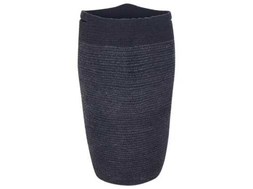 Panier En Coton Noir ⌀ 33 Cm ARRAH -Meilleur Meubles Magasin accessoire de rangement 16426959
