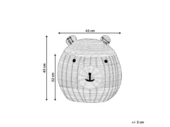 Panier Ours En Rotin Naturel HIMBA -Meilleur Meubles Magasin accessoire de rangement 16427011