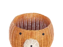 Panier Ours En Rotin Naturel HIMBA -Meilleur Meubles Magasin accessoire de rangement 16427015