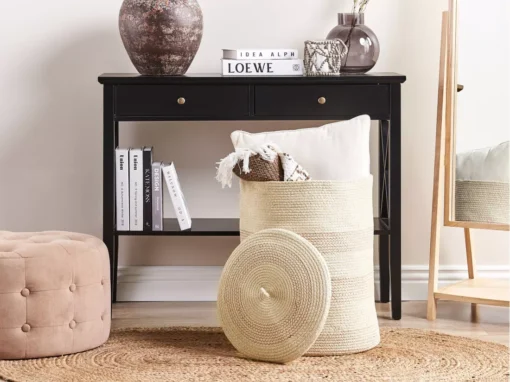 Panier En Coton Beige Clair ⌀ 44 Cm SILOPI -Meilleur Meubles Magasin accessoire de rangement 16427087