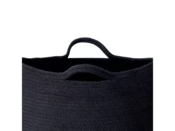 Lot De 2 Paniers En Coton Noir PANJGUR -Meilleur Meubles Magasin accessoire de rangement 16427485