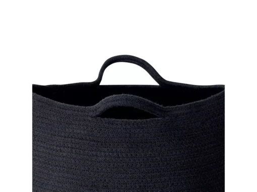 Lot De 2 Paniers En Coton Noir PANJGUR -Meilleur Meubles Magasin accessoire de rangement 16427485