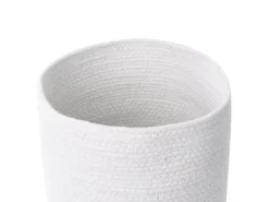 Lot De 3 Paniers En Jute Blanc Et Beige BASIMA -Meilleur Meubles Magasin accessoire de rangement 16427949