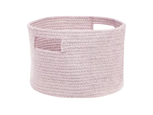 Lot De 2 Paniers En Coton Rose Pâle ⌀ 30 Cm CHINIOT -Meilleur Meubles Magasin accessoire de rangement 16428125