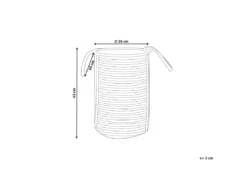 Panier En Jute Beige Et Noir ⌀ 26 Cm JHANSI 9 Panier En Jute Beige Et Noir ⌀ 26 Cm JHANSI -Meilleur Meubles Magasin accessoire de rangement 16428449