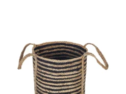 Panier En Jute Beige Et Noir ⌀ 26 Cm JHANSI 11 Panier En Jute Beige Et Noir ⌀ 26 Cm JHANSI -Meilleur Meubles Magasin accessoire de rangement 16428453