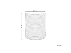 Panier En Coton Beige Et Noir ⌀ 41 Cm YERKOY -Meilleur Meubles Magasin accessoire de rangement 16429059
