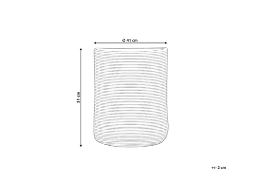 Panier En Coton Beige Et Noir ⌀ 41 Cm YERKOY -Meilleur Meubles Magasin accessoire de rangement 16429063