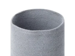 Lot De 3 Paniers En Coton Beige Et Gris BASIMA -Meilleur Meubles Magasin accessoire de rangement 16429265