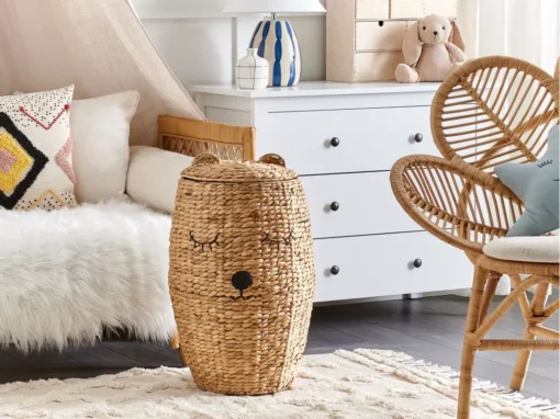 Panier Ours En Fibre De Jacinthe Naturel SAMBUR -Meilleur Meubles Magasin accessoire de rangement 16429329