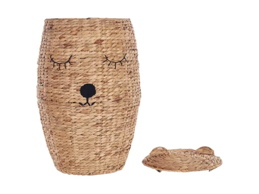 Panier Ours En Fibre De Jacinthe Naturel SAMBUR -Meilleur Meubles Magasin accessoire de rangement 16429333