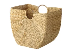 Panier En Fibres De Jacinthe D'eau Naturel WASHUK -Meilleur Meubles Magasin accessoire de rangement 16429369