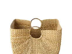 Panier En Fibres De Jacinthe D'eau Naturel WASHUK -Meilleur Meubles Magasin accessoire de rangement 16429371