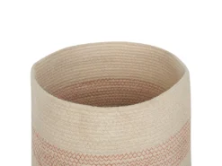 Lot De 2 Paniers En Coton Beige Clair ⌀ 33 Cm SILOPI -Meilleur Meubles Magasin accessoire de rangement 16429869