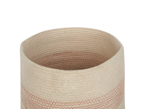 Lot De 2 Paniers En Coton Beige Clair ⌀ 33 Cm SILOPI -Meilleur Meubles Magasin accessoire de rangement 16429869