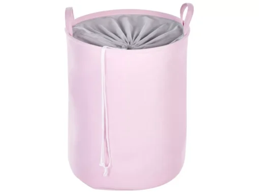 Lot De 3 Paniers En Tissu Polyester Rose ARCHA -Meilleur Meubles Magasin accessoire de rangement 16429929