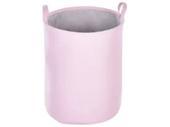 Lot De 3 Paniers En Tissu Polyester Rose ARCHA -Meilleur Meubles Magasin accessoire de rangement 16429931