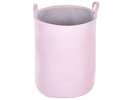 Lot De 3 Paniers En Tissu Polyester Rose ARCHA -Meilleur Meubles Magasin accessoire de rangement 16429931