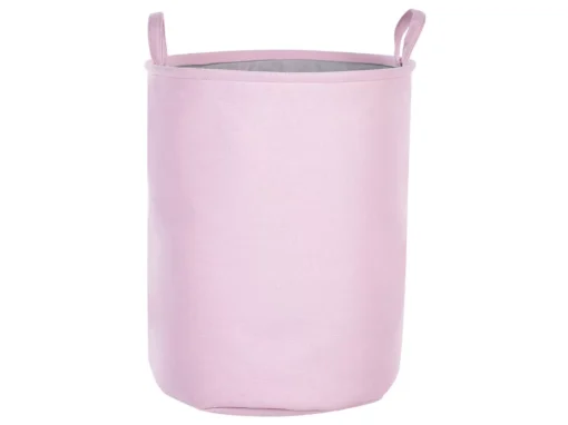 Lot De 3 Paniers En Tissu Polyester Rose ARCHA -Meilleur Meubles Magasin accessoire de rangement 16429933
