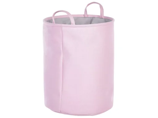 Lot De 3 Paniers En Tissu Polyester Rose ARCHA -Meilleur Meubles Magasin accessoire de rangement 16429935
