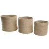Lot De 3 Corbeilles En Textile Beige ARTIGALA -Meilleur Meubles Magasin accessoire de rangement 16429979