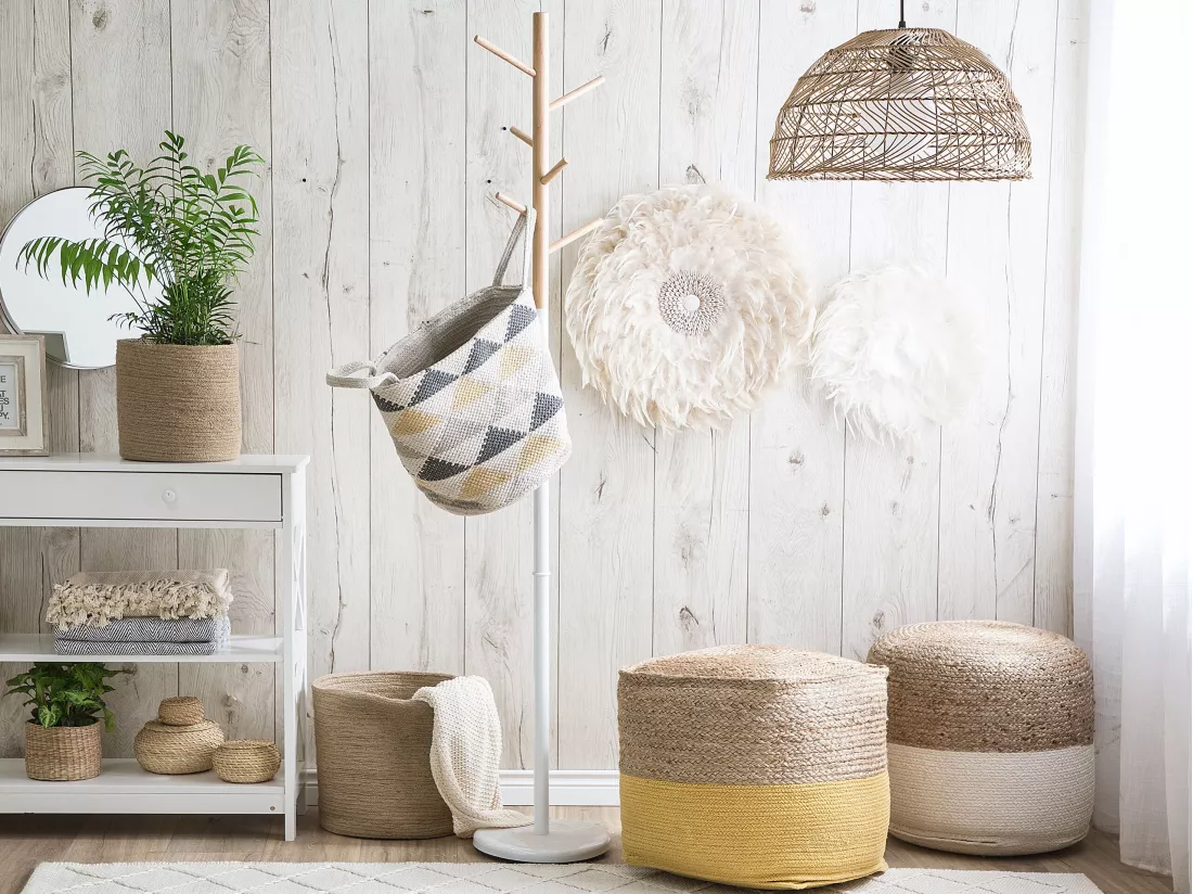 Lot De 3 Corbeilles En Textile Beige ARTIGALA 4 Lot De 3 Corbeilles En Textile Beige ARTIGALA – Image 2