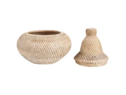 Panier En Rotin Teinte Naturelle ⌀ 20 Cm BILA -Meilleur Meubles Magasin accessoire de rangement 16430391