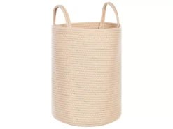 Lot De 2 Paniers En Coton Beige SARYK -Meilleur Meubles Magasin accessoire de rangement 16705879