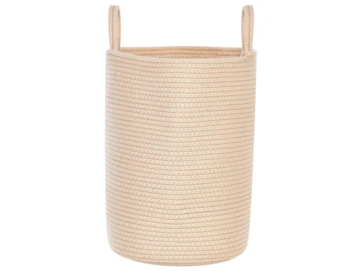 Lot De 2 Paniers En Coton Beige SARYK -Meilleur Meubles Magasin accessoire de rangement 16705881