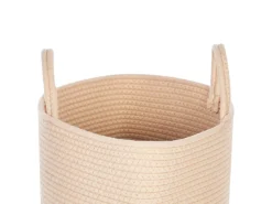 Lot De 2 Paniers En Coton Beige SARYK -Meilleur Meubles Magasin accessoire de rangement 16705883