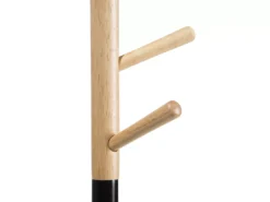 Porte Manteau En Bois Noir Et Marron AUBUM -Meilleur Meubles Magasin accessoire de rangement 16713577