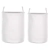 Lot De 2 Paniers En Tissu Polyester Blanc ARCHA -Meilleur Meubles Magasin accessoire de rangement 17170785