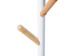 Porte-manteau Blanc En Bois De Pin ALBIN 12 Porte-manteau Blanc En Bois De Pin ALBIN -Meilleur Meubles Magasin accessoire de rangement 17197951