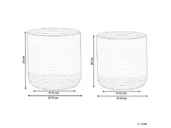 Lot De 2 Paniers En Jute Beige Et Violet BULANIK -Meilleur Meubles Magasin accessoire de rangement 17467599