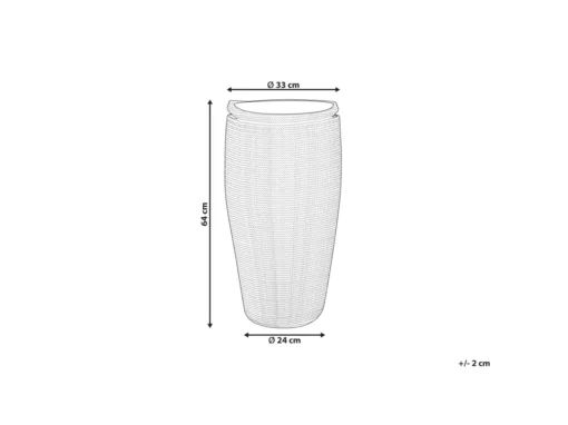 Panier En Coton Blanc Et Noir ⌀ 33 Cm ARRAH -Meilleur Meubles Magasin accessoire de rangement 17467671