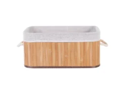 Lot De 5 Paniers En Bambou Teinte Bois Clair TALPE -Meilleur Meubles Magasin accessoire de rangement 17467717