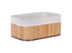 Lot De 5 Paniers En Bambou Teinte Bois Clair TALPE -Meilleur Meubles Magasin accessoire de rangement 17467721